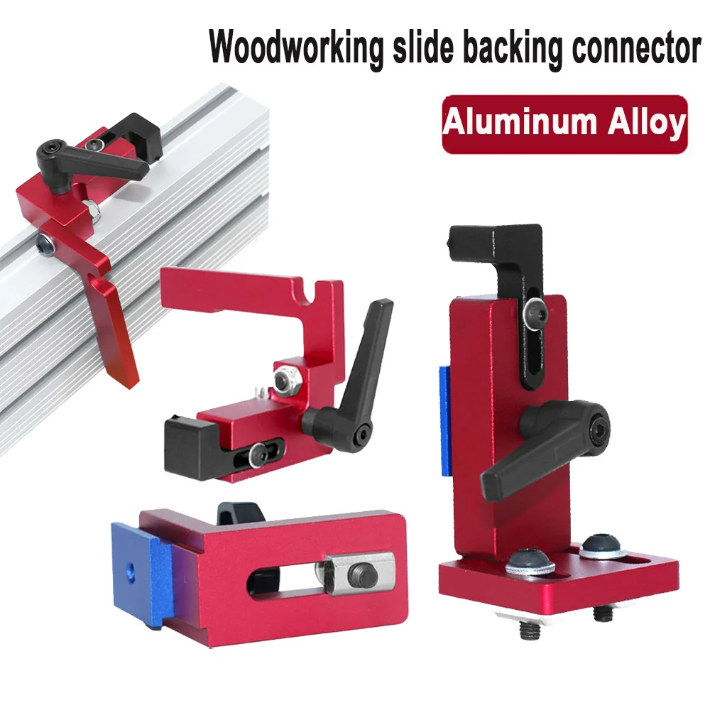 

Woodworking T Slot Miter Track Fence Stop T-track Slot Sliding Connector Miter Track Stop Chute Locator Table Saw Rail Connector