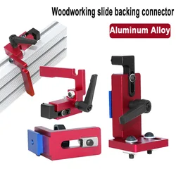 Woodworking T Slot Miter Track Fence Stop T-track Slot Sliding Connector Miter Track Stop Chute Locator Table Saw Rail Connector