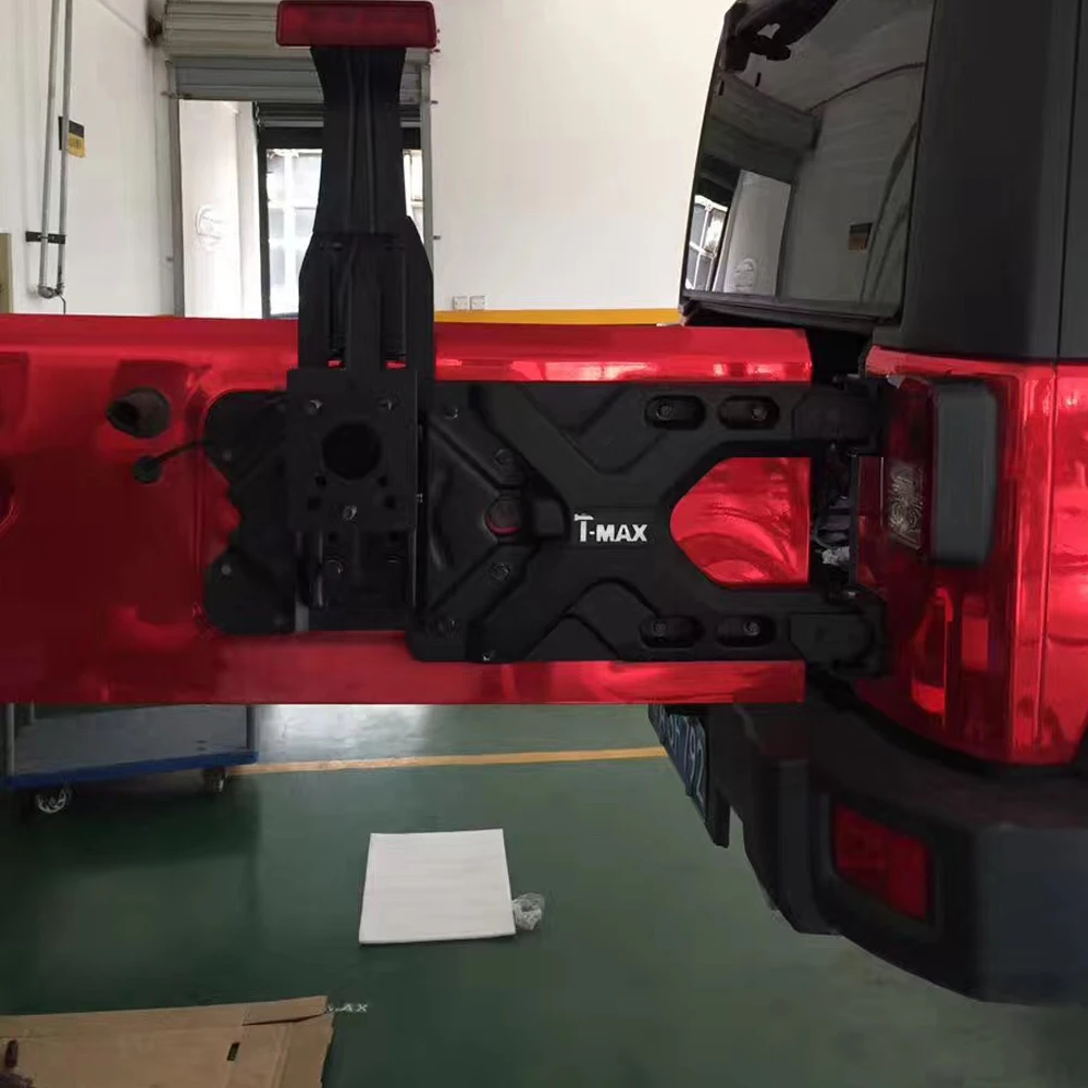 

SXMA J275 HD Hinged Carrier Adjustable Spare Tire Mounting Kit Aluminum for jeep for Wrangler for JK 2007-2017