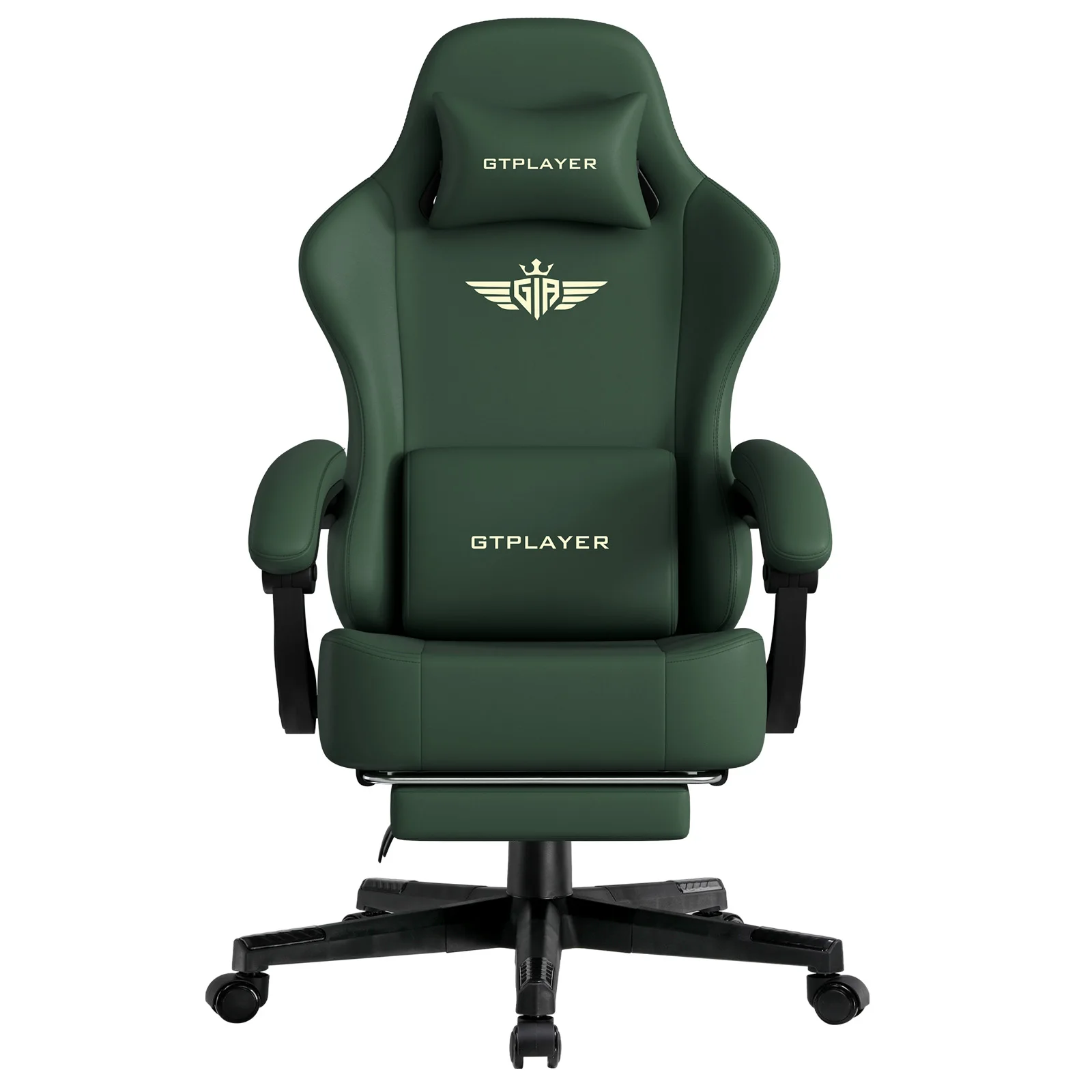 GTPLAYER Fabric Gaming Chair, Ergonomic Computer Chair with Footrest and Lumbar Support Height Adjustable Home Office Chair image 3