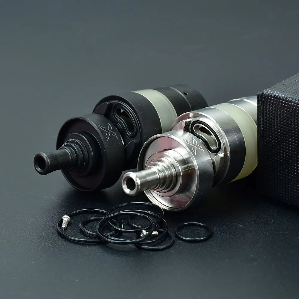 Kayfun-atomizador para vapeo modelo x rta, tanque reconstruible KF X Style MTL RTA, con punta de goteo 510 mtl, bobinas de 1.2ohm, 2,5mm de algodón, 316SS, 4ml, 24mm