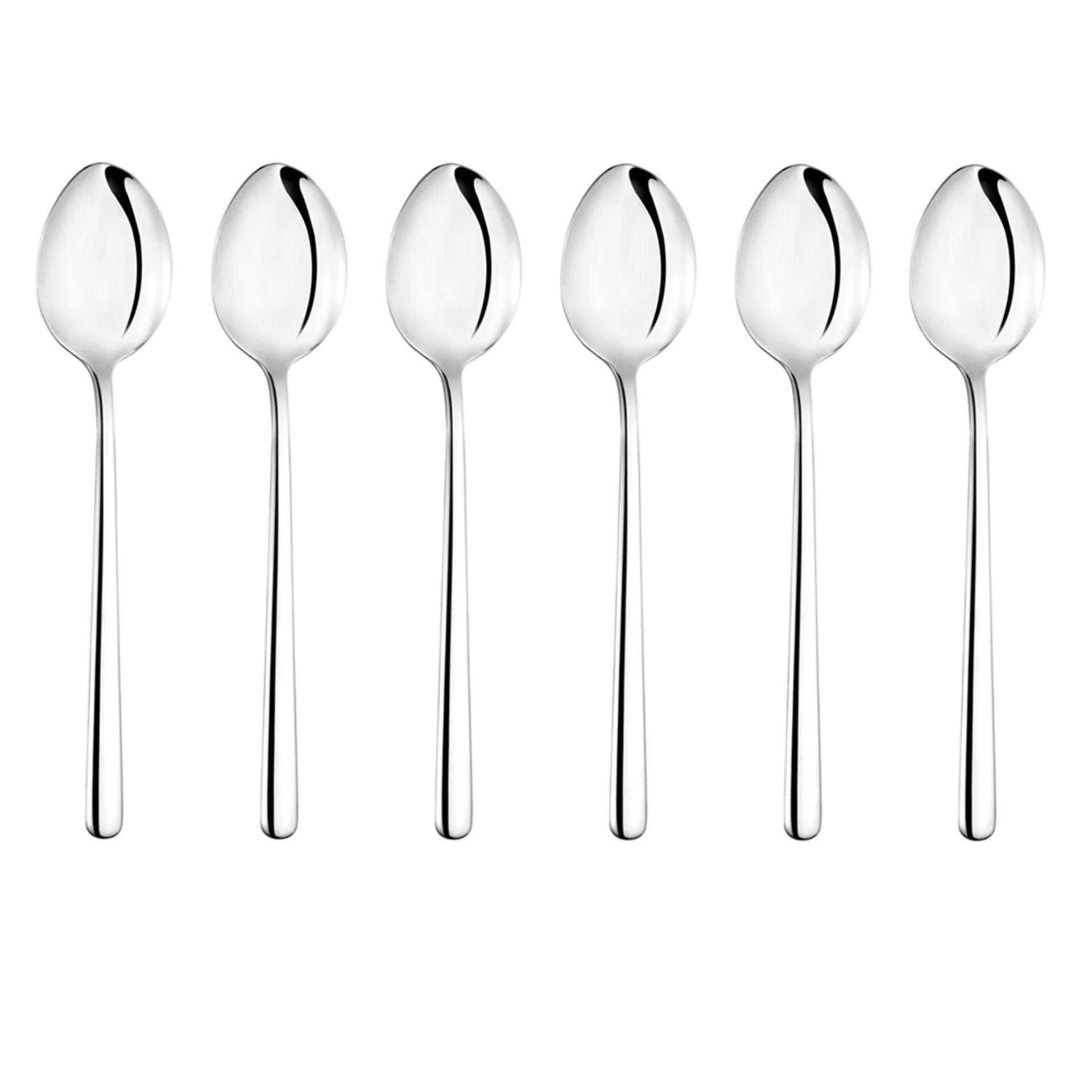 Cozy Zone Dinner Spoons 6 Pieces Stainless Steel Tablespoons Tableware Simple Table Spoon Western Vintage Kitchen Tool Hotel