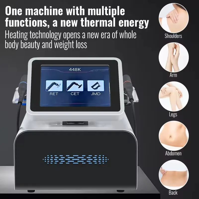 448Khz Res Cap Fascia Knife Tecar 3 in 1 Body Sculpting Anti-Cellulite Pain Relief Portable Indiba Tecar Therapy Rf Machine