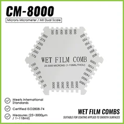 Wet Film Combs For Wet Pain Coating Thickness Elcometer Gauge Enamel Adhesive Architectural Color Coating Varnish Etc