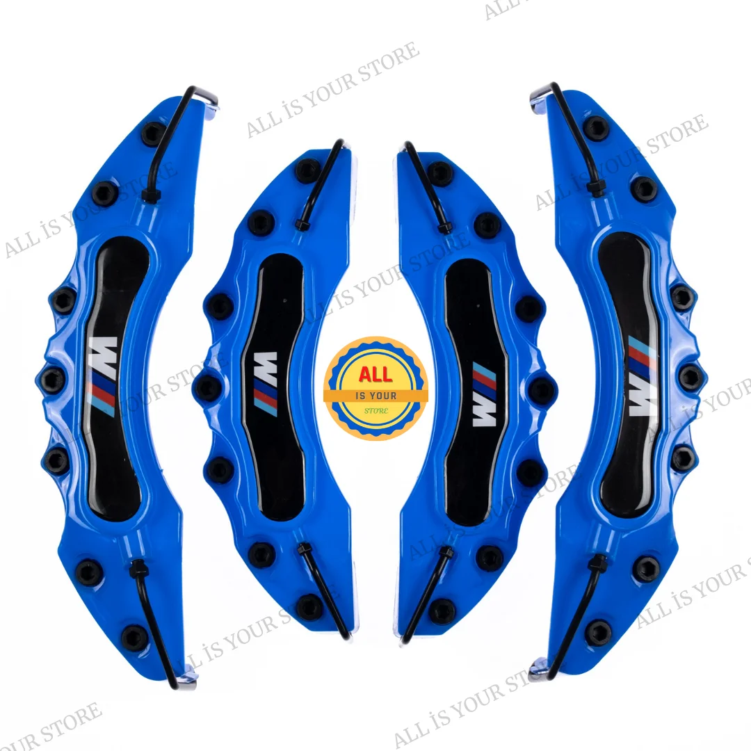 For BMW M BLUE Brake Caliper Cover 4Pcs 16 to 21 Inches Auto Replacement Parts Accessories and Brake System Best Quality