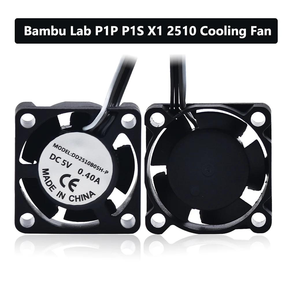 New Arrival P1 LabX1 Mini Fan 5V 15500 rpm/min Hot End Cooling Fan For Bbambulab P1P P1S X1 3D Printer hotend Ceramic Heater