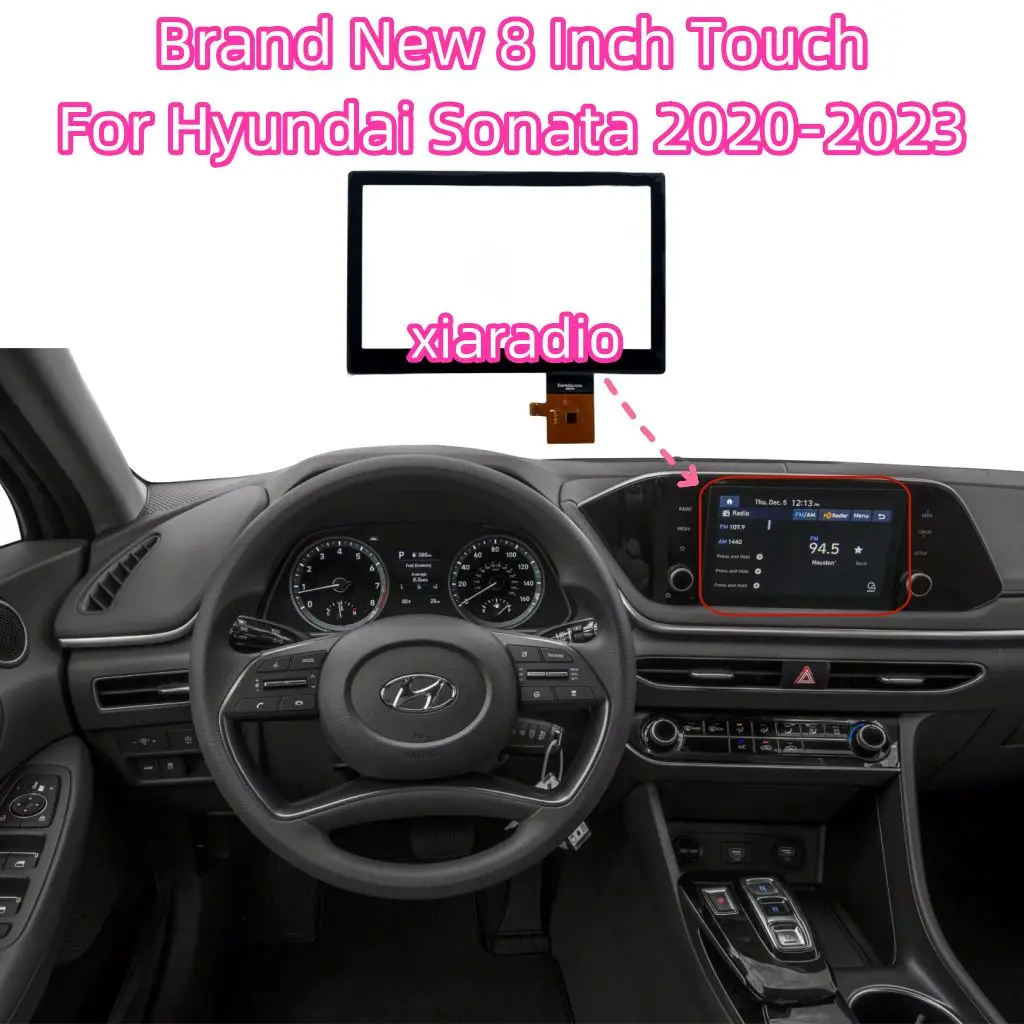 New Replacement 8 Inch LCD With Touch Screen For Hyundai Sonata 2020-2023 Car CD Multimedia Player Navigation Radio