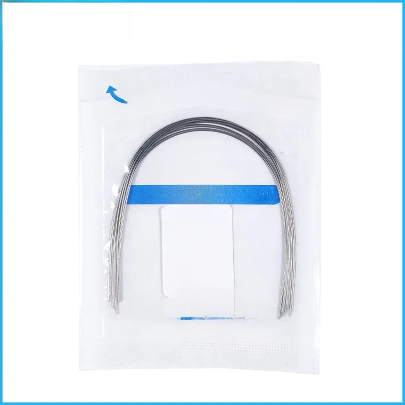 PIORPO 10 pièces fil orthodontique en acier inoxydable arc dentaire forme naturelle ronde rectangulaire matériel de traitement de dentisterie