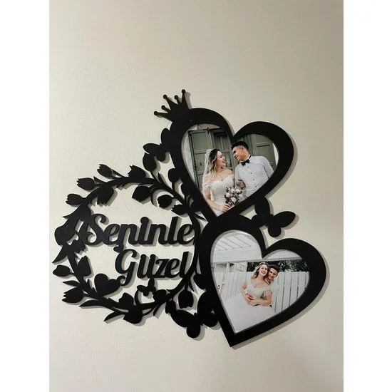 PERFECT GIFT FOR VALENTINE'S DAYSoftclass Wooden Photo Frame Moment Our product is made of 3mm thick black MDF. PHOTO SIZE 18X13