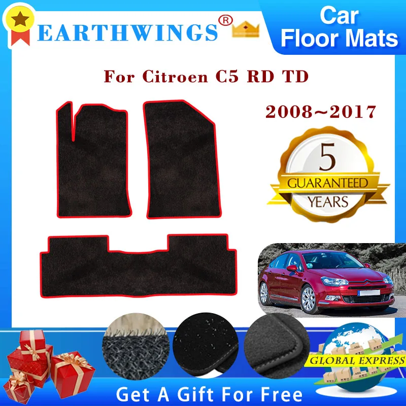 

Car Floor Mats Foot Pads For Citroen C5 X7 RD TD 2008~2017 2009 2010 2011 2012 Footpads Carpets Panel Rugs Pad Auto Accessories