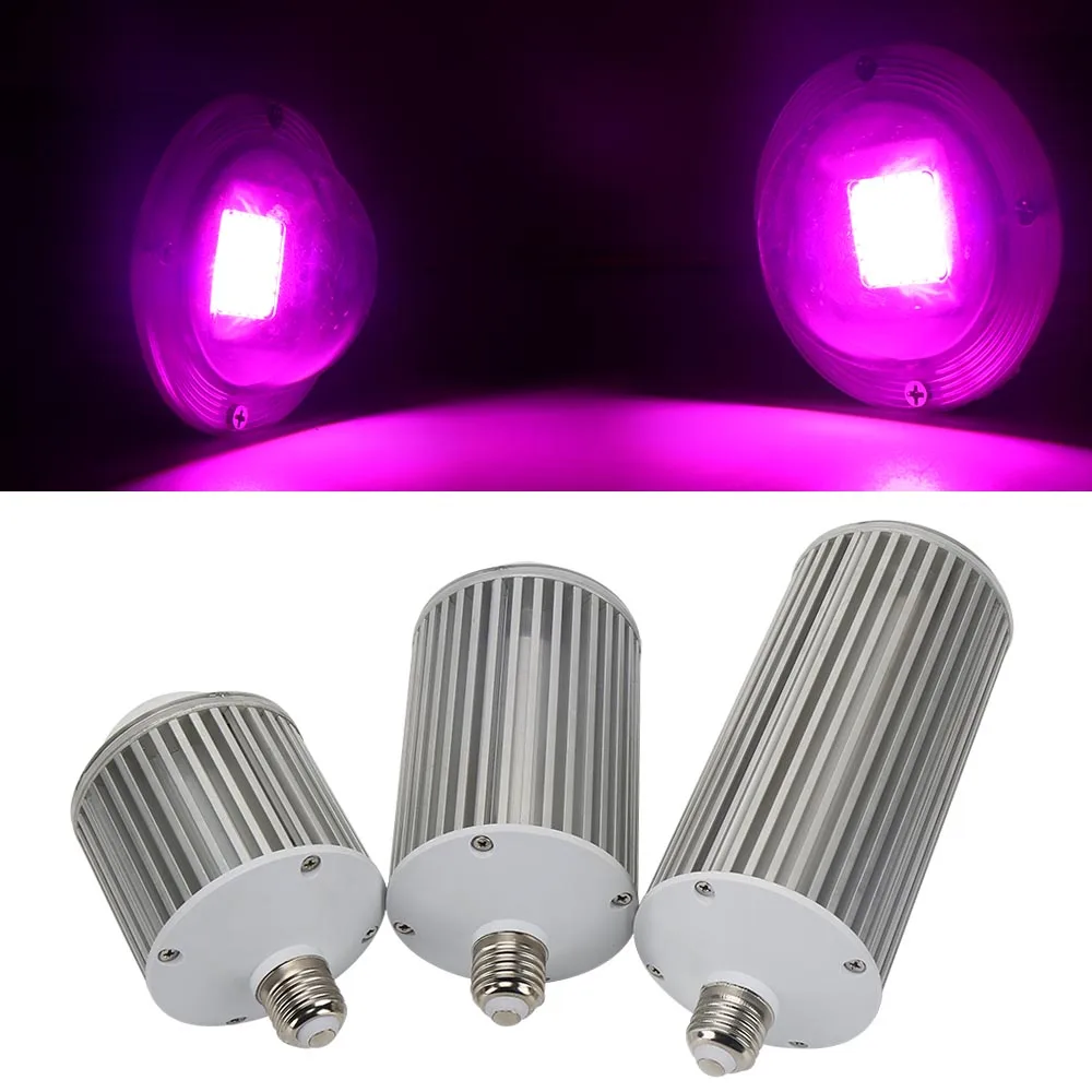 Imagem -05 - Cob Lâmpada Led para o Crescimento das Plantas 20w 40w 60w E27 Bulbo para Hidroponia Interior Aquário