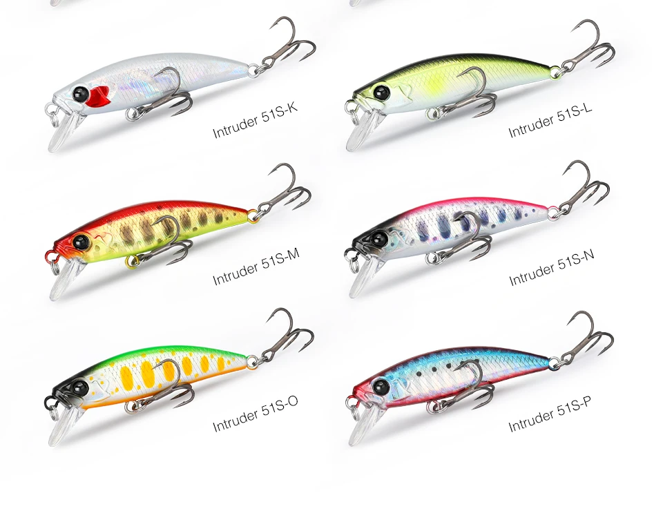 TSURINOYA Intruder 51S Sinking Minnow Stream Fishing Lure 51mm 5,8g Künstlicher Hartköder für Forellen, Ajing, Jerkbait, Flussköder – Detail 27