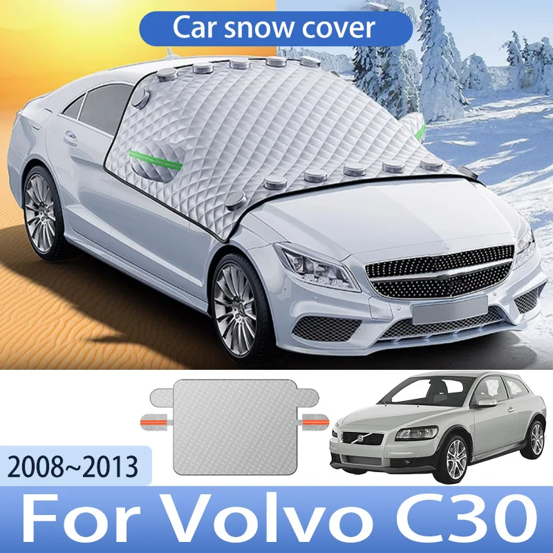 

Car Snow Cover For Volvo C30 2008~2013 2009 2010 2011 Front Windshield Shield Protector Snow Ice Cover Auto Exterior Accessories