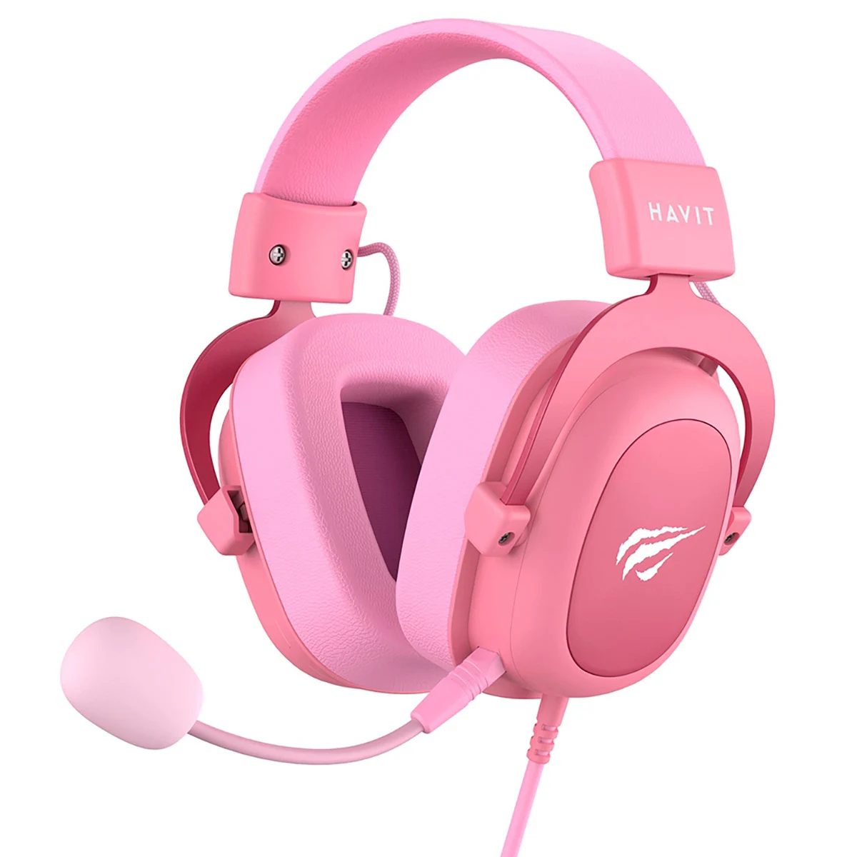 Headset Gamer Havit Gamenote H2002d Mic Removível Rosa