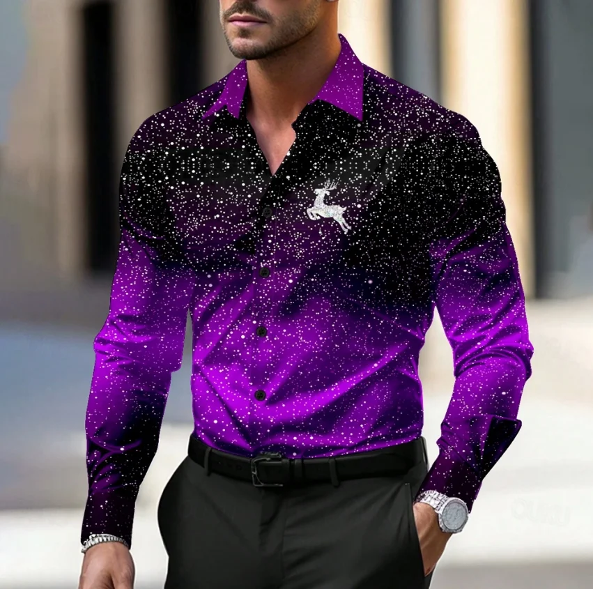 Kerstman Print Shirt - usage example