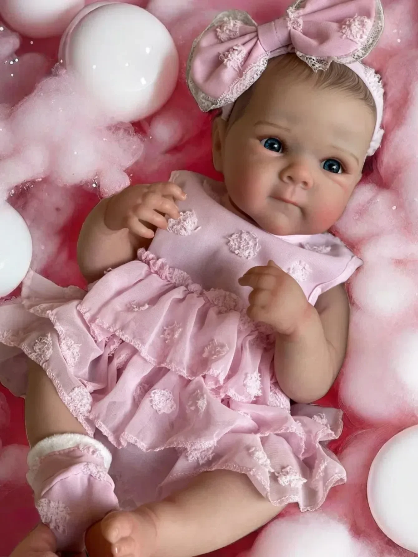 18-calowe dziewczyny Bettie w pełni silikonowy winyl Bebe Reborn realistyczne malowane lalki z miękką skórą na prezent dla dzieci — zdjęcie 2
