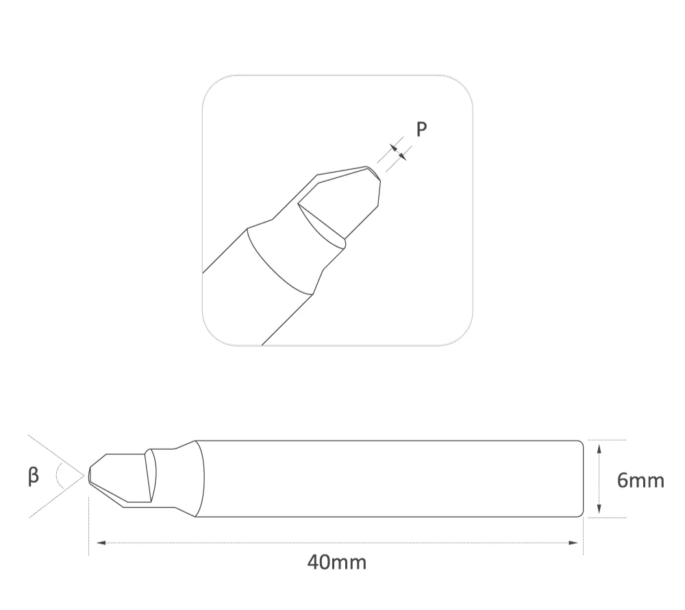 RAISE Grübchenschneider für WENXING Q33 Q31 DEFU 368A Manueller Schlüsselkopierer, Kopiermaschine, Schlosserwerkzeuge – Detail 5