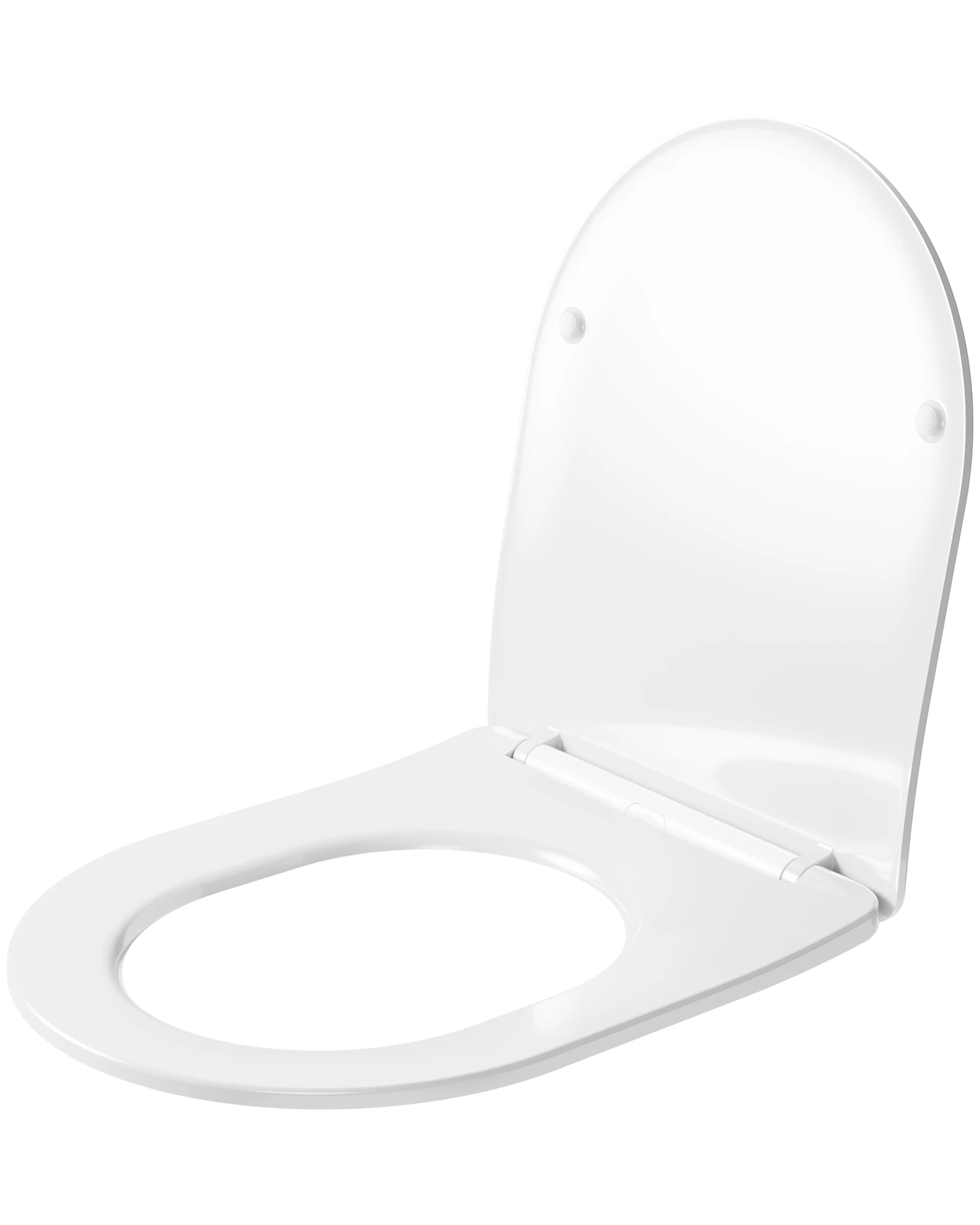 Image of Toilettensitz Typ D – Urea-Formaldehyd-Harz – Ultraflaches Design – Alterungsbeständig und geruchlos – Soft-Close-Mechanismus – Ein-Knopf-Installation und -Entfernung