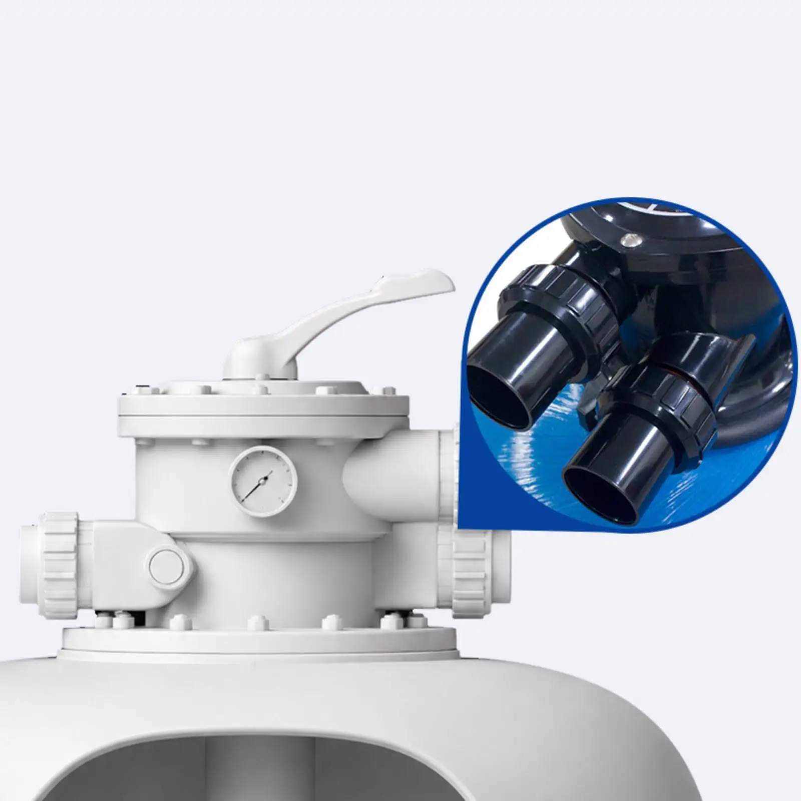 Swimming Pool Sand Filter Coupling Pool Pump Union Connector 1.5 Inch Pool Pump Connector Ribbed Nut Sand Filter Accessory view 5