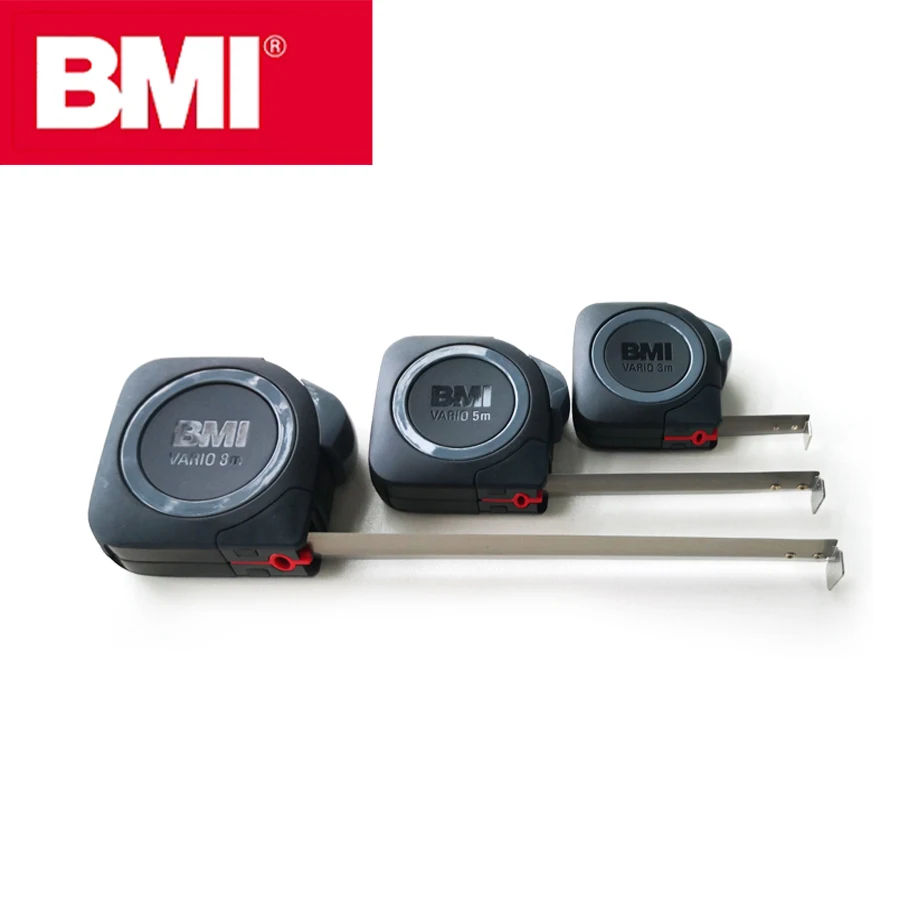 

BMI 411 Series VARIO Stainless Steel Tape Measure with mm Graduation 2/3/5/8M High Precision Portable Retractabl Tape Measure