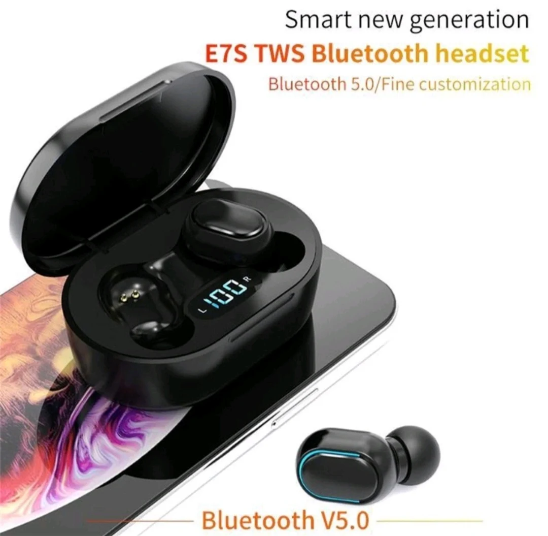 Fone De Ouvido Tws E7s Estéreo Sem Fio Bluetooth 5.0