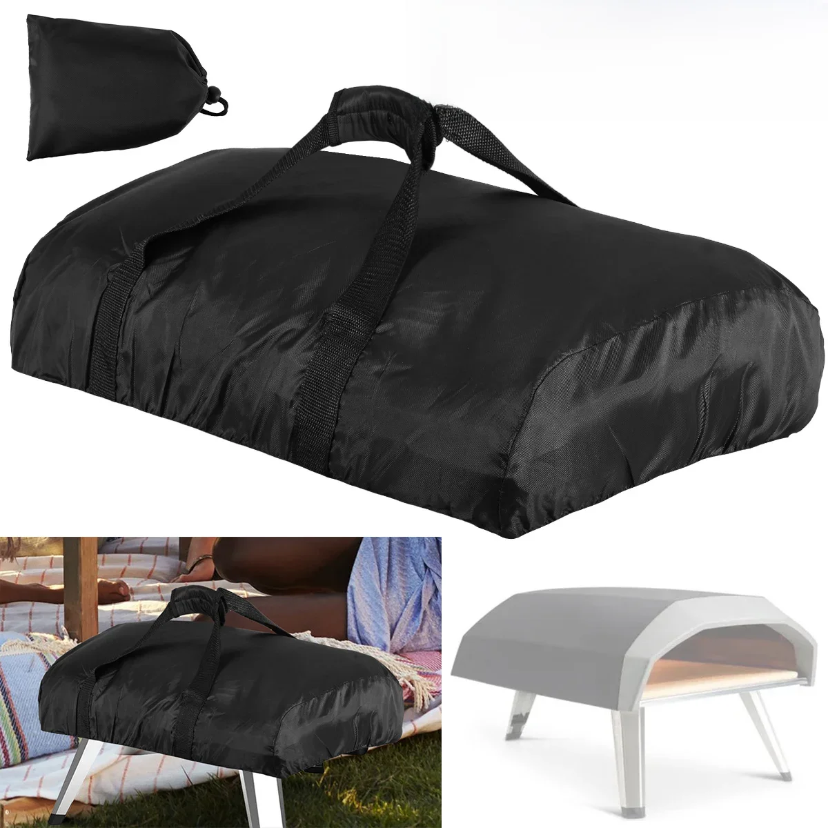 Nieuwe Pizza Oven Cover voor Ooni Koda 12 16 Draagbare 420D Oxford Stof Waterdichte Pizza Oven Stofdicht Covers BBQ Accessoires - afbeelding 2