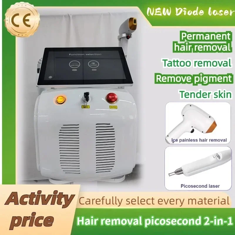 New Permanent Painless Hair Removal Machine Picosecond Plus Semiconductor laser Hair Removal Machine Two in One