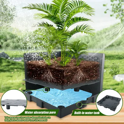 2 पीस 44.8 इंच सेल्फ-वाटरिंग टोमेटो प्लांटर बॉक्स ट्रेलिस के साथ, ट्रेपेज़ॉइडल क्लाइम्बिंग केज आँगन गार्डन इंडोर आउटडोर के लिए 8 best sales टमाटर के बीज - №2