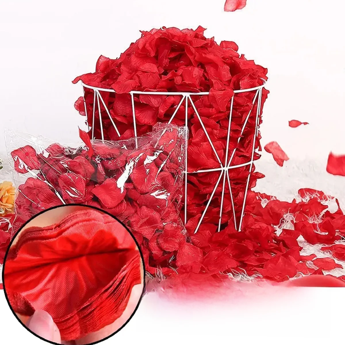 1000 pièces faux pétales de Rose artificiels coloré Simulation soie pétale de Rose pour la saint valentin fête de mariage décoration romantique