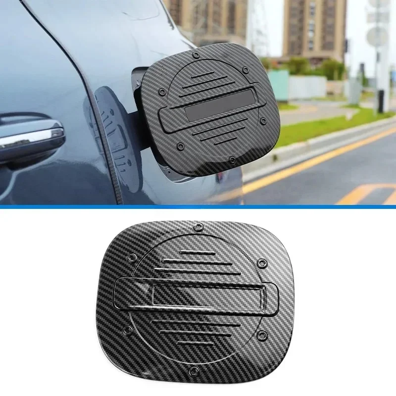 Carbon Fiber Fuel Tank Cap Oil Box Covers Trim For 2020 2021 2022 2023 2024 2025 Ford Escape