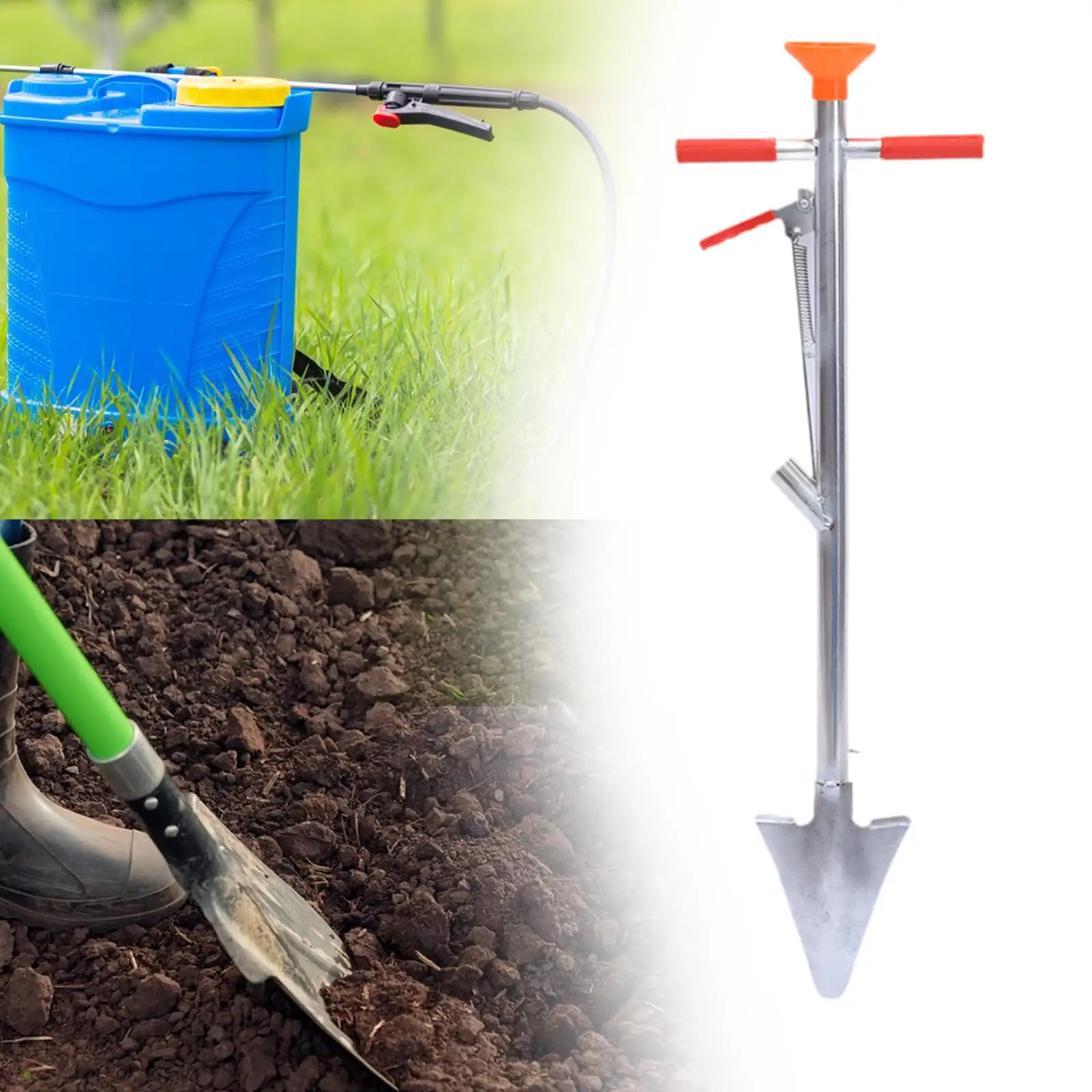 Fertilizer Spreader Handheld Broadcast Spreader with Backpack Bag and Shovel Agricultural Tool for Corn Plants Vegetables 비료살포기