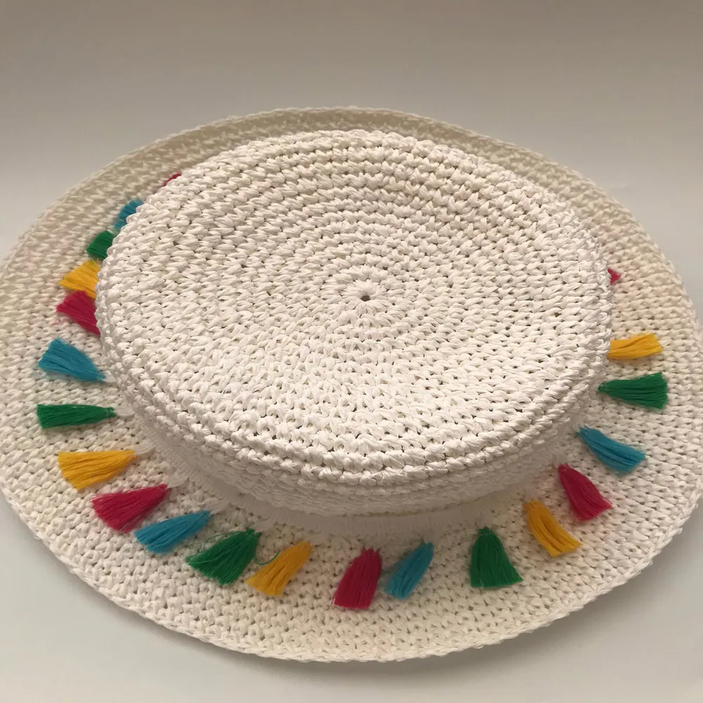 Beach Hat Summer Holiday For Handmade Design Stylish Convenient Mesh Crochet Handwork Weave Light Comfortable