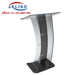 Meeting Room Lectern Lecture Podium Church Pulpit Detachable Acrylic Platform Modern Rostrum Platform Speech Table Free Shipping