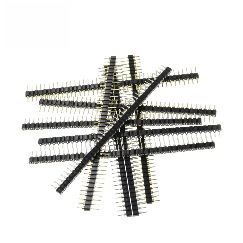 Złącze 2.54MM Okrągłe Otwory Żeńskie Gniazdo Szeregowe Igły 1*40 Okrągłe Igły Męskie Gniazdo 1x40P Pozłacane Jednorzędowe — zdjęcie 2