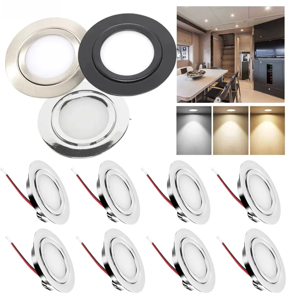 LED vers le bas lumière DC12V IP65 étanche Mini projecteur plafond Spot bricolage encastré 14mm mince lampe cuisine bain maison hôtel salon