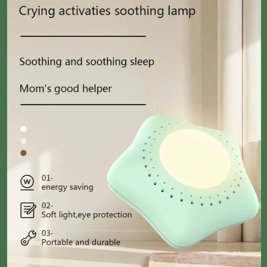 Płacząca maszyna do spania dziecka Biały szum Wózek do spania Wisząca maszyna Ciepła lampka nocna Dziecko Dzieci Płacząca lampa kojąca