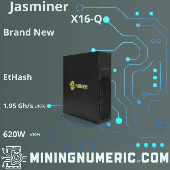 

КУПИТЕ 3, ПОЛУЧИТЕ 2 БЕСПЛАТНО Jasminer X16-Q Совершенно новый EtHash