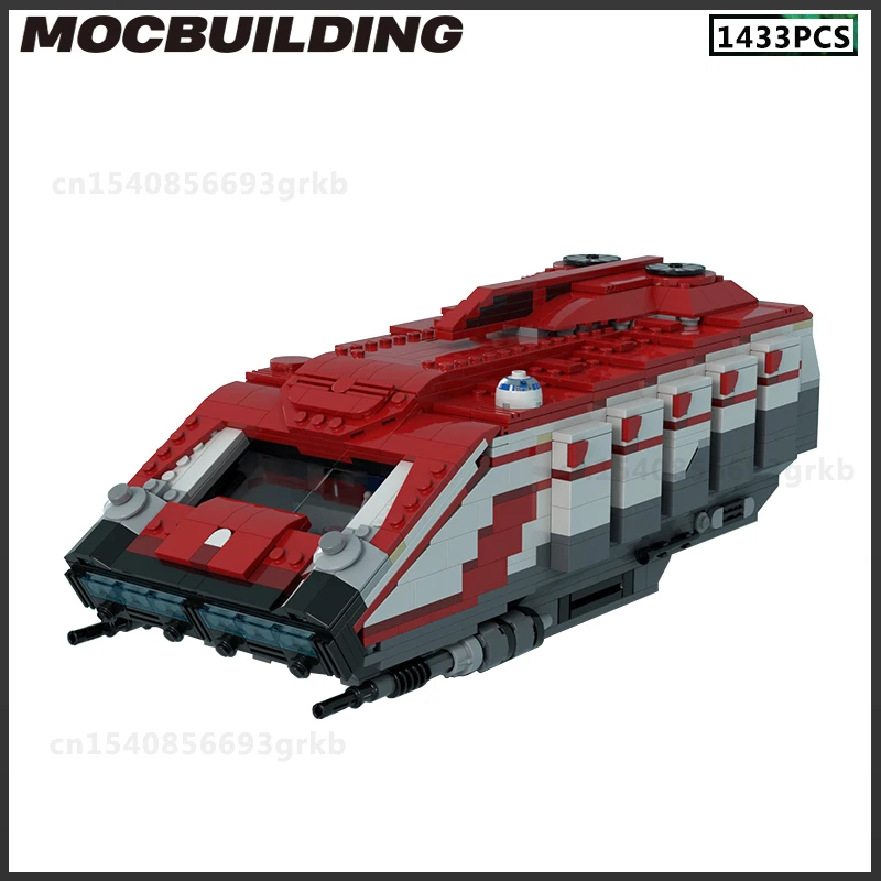 

MOC Building Block Star Speeder 1000 DIY Brick Model Spaceship Transport Plane Toy Collection Birthday Presents Christmas Gift