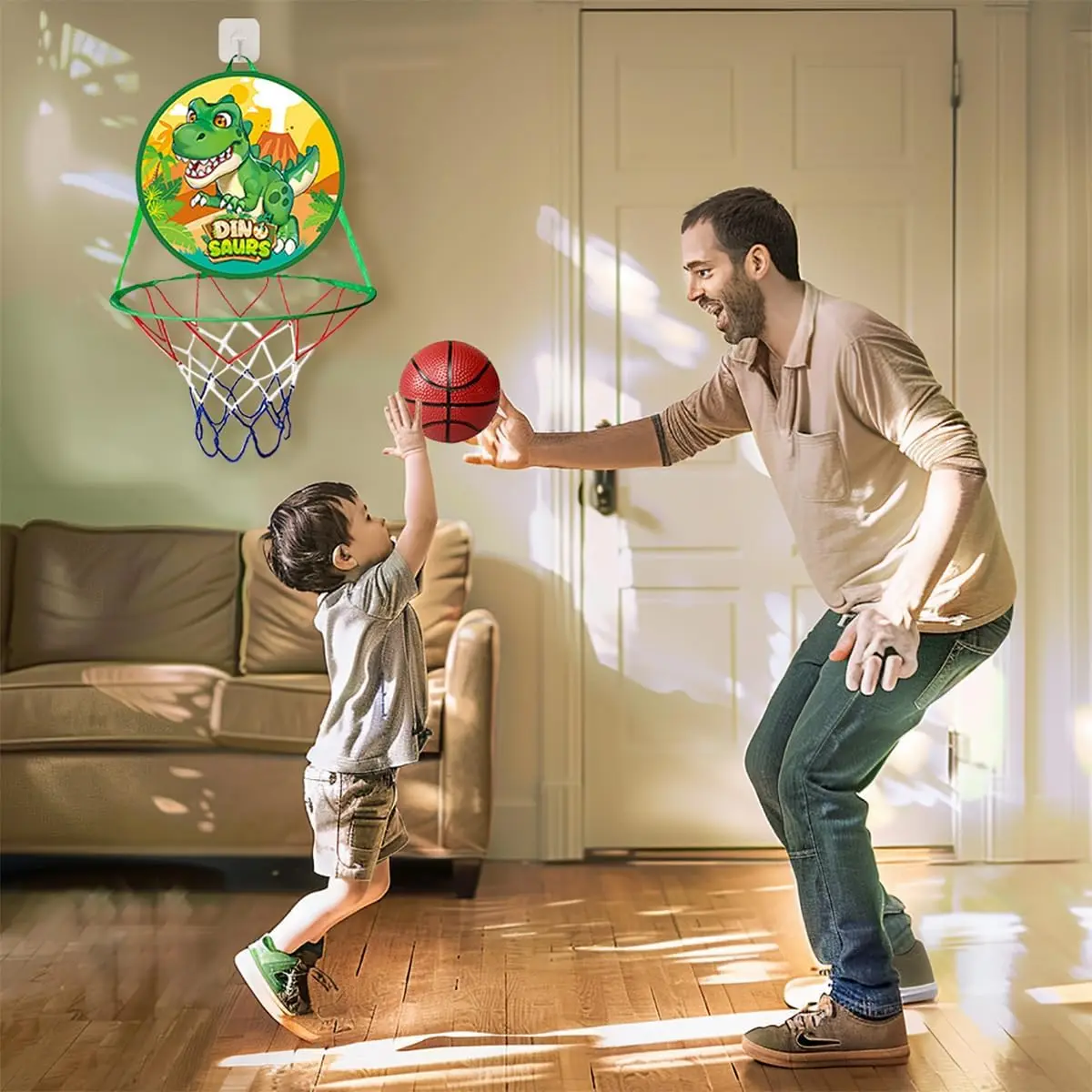 ขาตั้งบาสเกตบอล Dart Board 2 ใน 1 ของเล่นเด็กมินิขาตั้งบาสเกตบอลในร่มกลางแจ้งเล่น Dart Board ชุดสําหรับ 3 + ชายหญิงวันเกิด