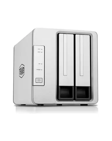 TERRAMASTER F2-223 2Bay NAS 스토리지, N4505 듀얼 코어 CPU,4GB DDR4 메모리, 2.5GbE 포트 x 2, 네트워크 스토리지 서버 (디스크리스)