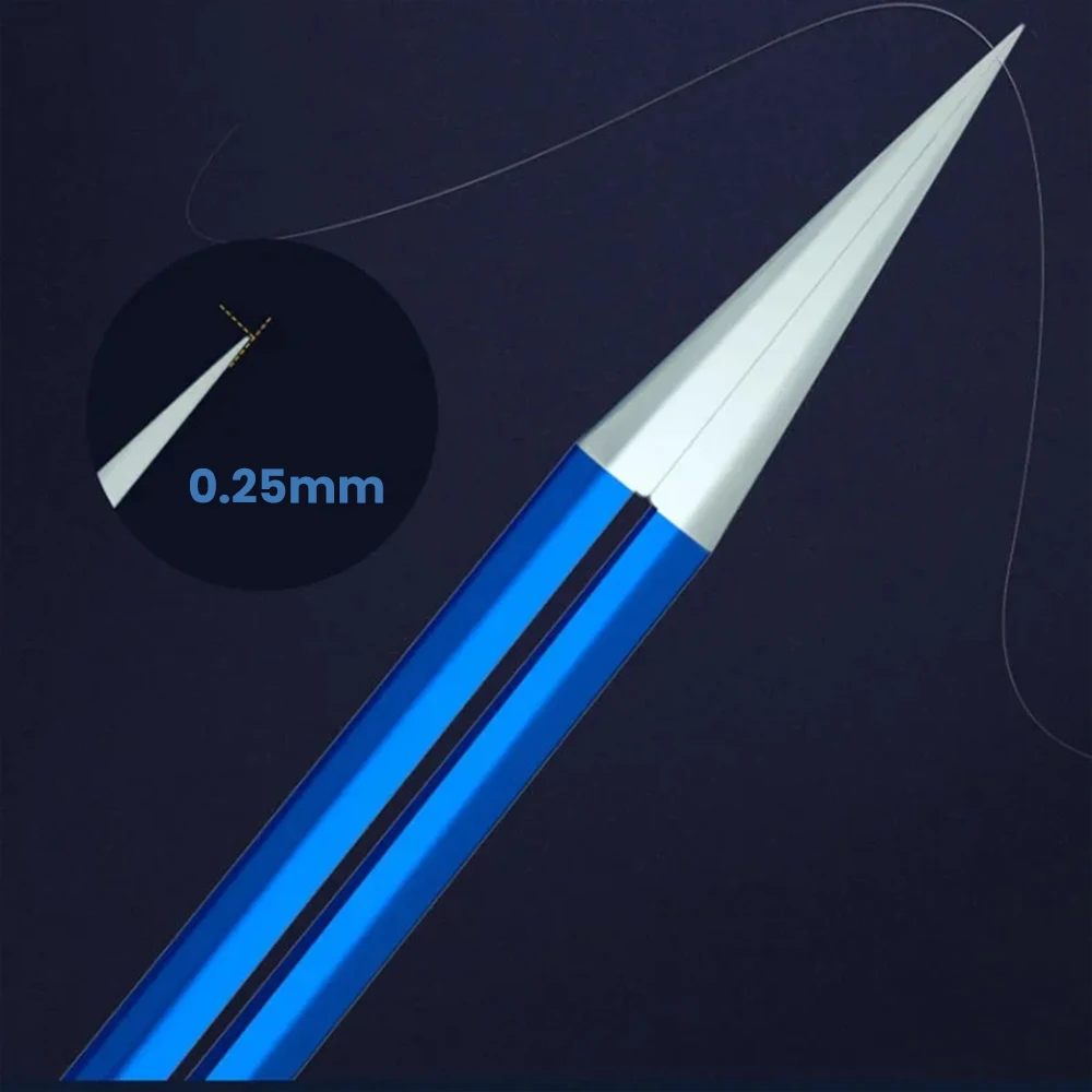 ملاقط غير مغناطيسية عالية الصلابة - أداة دقيقة من الفولاذ المقاوم للصدأ ذات 8 فتحات لإصلاح رقاقة PCB IC للهاتف المحمول LA-AA110 #3