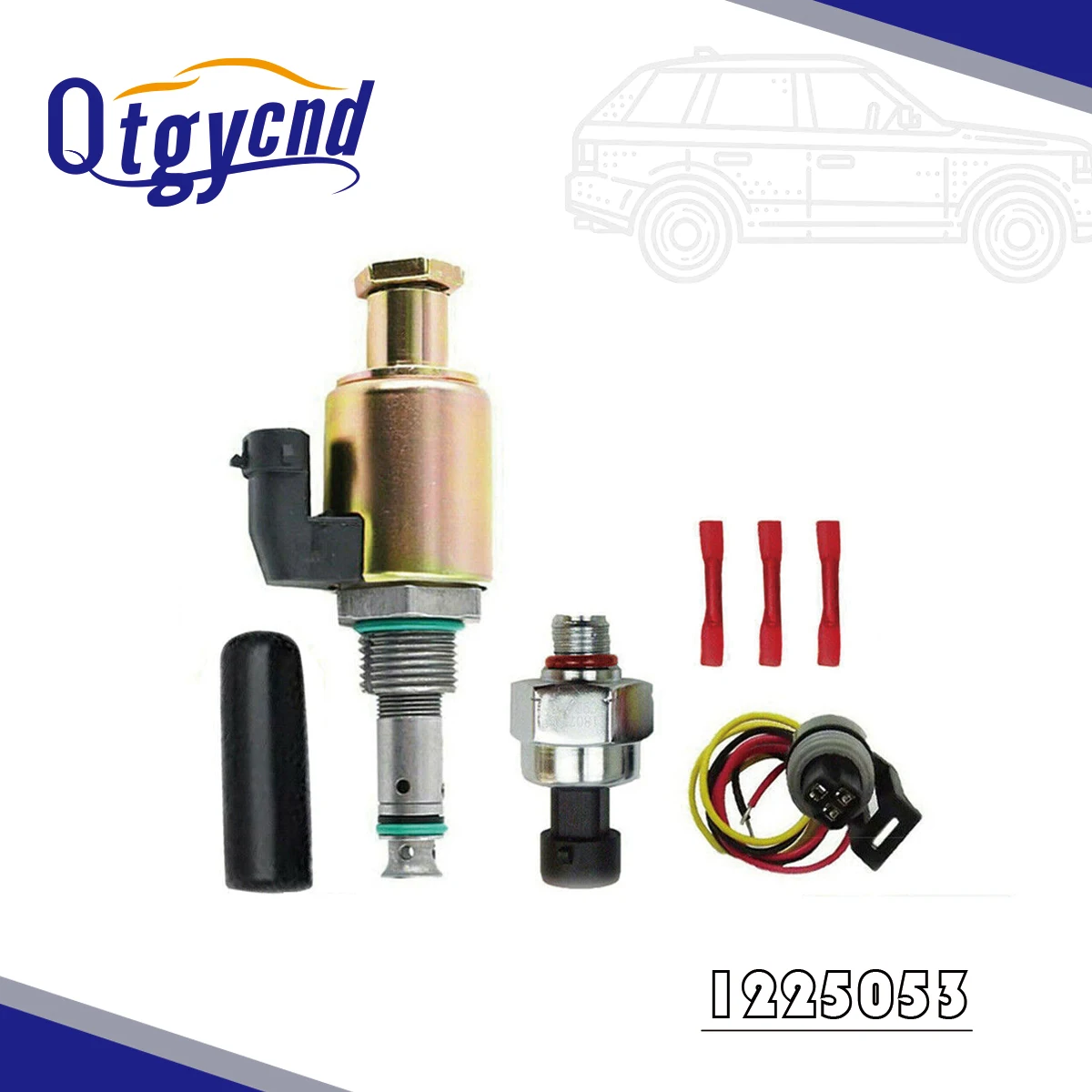 Solenoid Valve 1225053 For CAT E322C 3126 3126B IPR Valve Injector Regulator For 1995-2003 Ford F250 F350 7.3L ICP