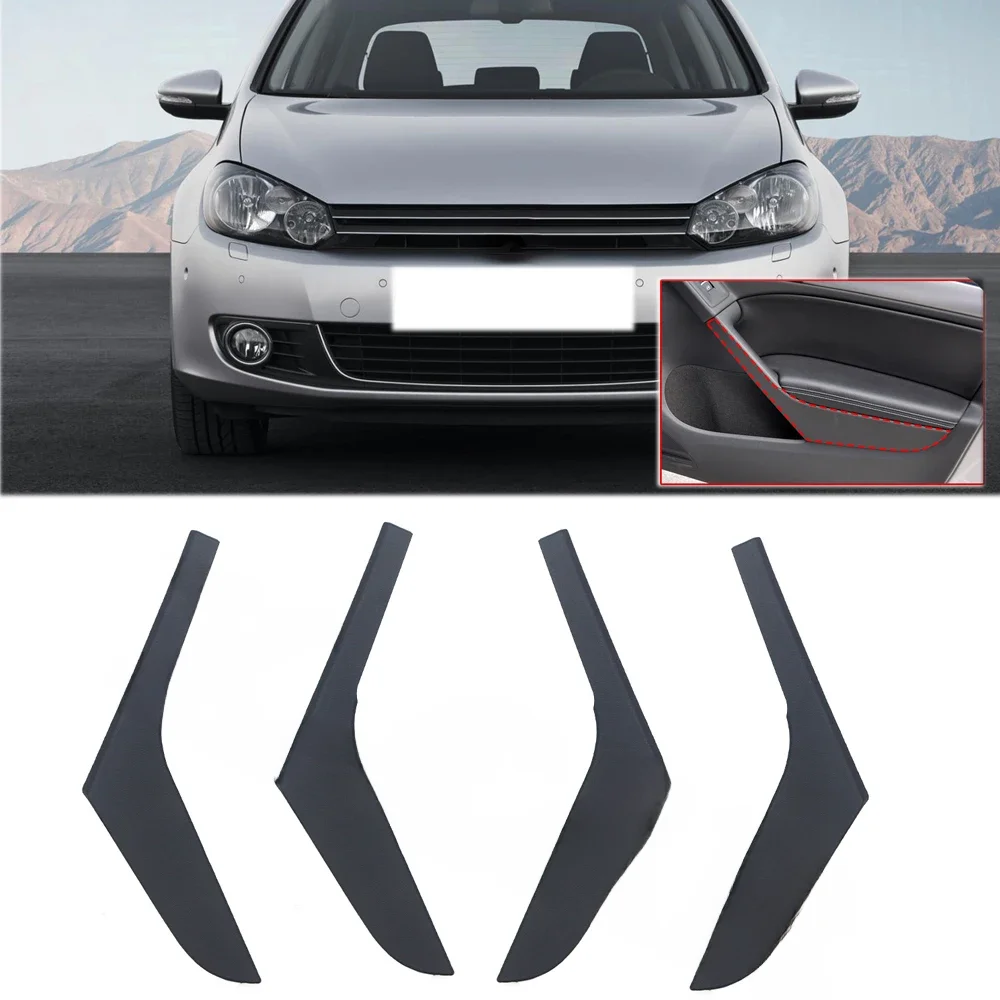 Auto Innen Tür Schwarz Links Rechts Griff Abdeckung Trim Für VW Golf 6 MK6 2009 2010 2011 2012 2013