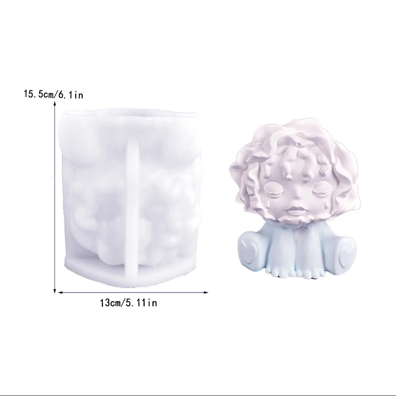 Diy Crystal Gel Glue Mold, Three-dimensional Cartoon Animal Candle Silicone Mold, Party Decoration Ornaments Mold