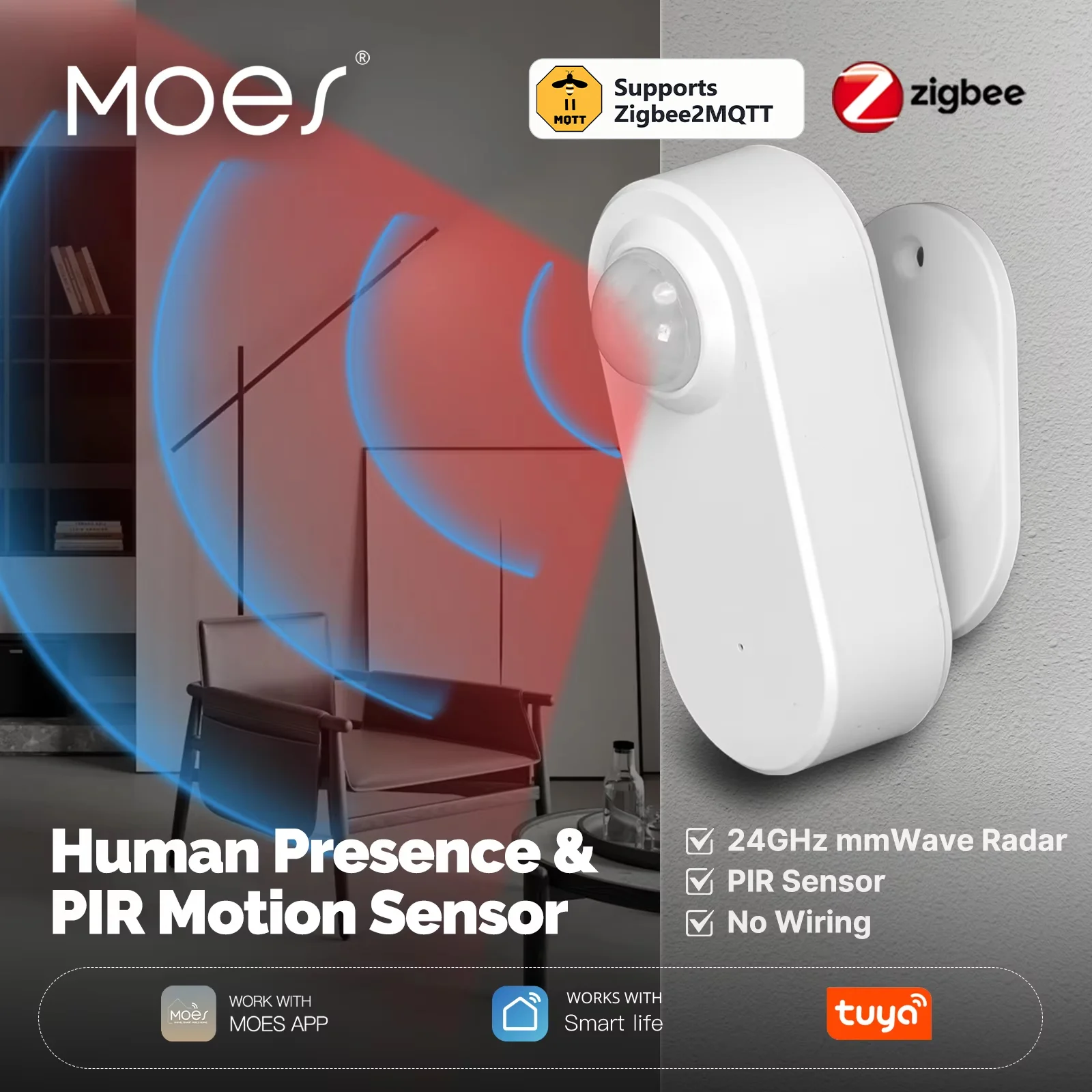 Tasmota - MOES Tuya ZigBee Human Presence PIR