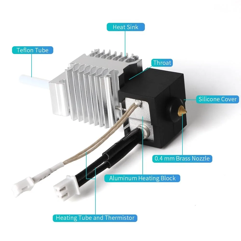 Creality Ender 3 V3 SE Hotend-Kit und Extruder Hotend-Heizblock/Kühlkörper/Thermistor/Heizstabrohr für Ender 3 V3 SE – Detail 6