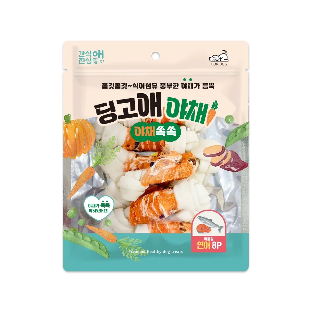 뽀부장의 완벽한 간식생활 치킨연어포,강아지간식, 강아지사사미,애견간식