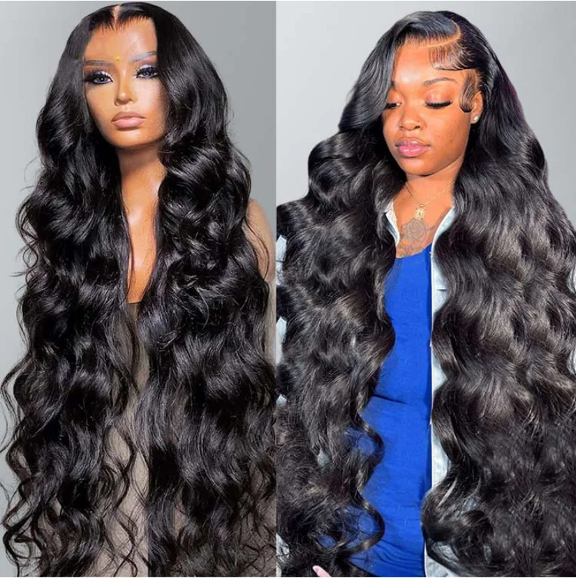 

Black Body Wave 13x4 13x6 Hd Transparent Lace Front Human Hair Wig 5x5 Glueless Wig No Glue Body Wave Lace Front Wigs For Women