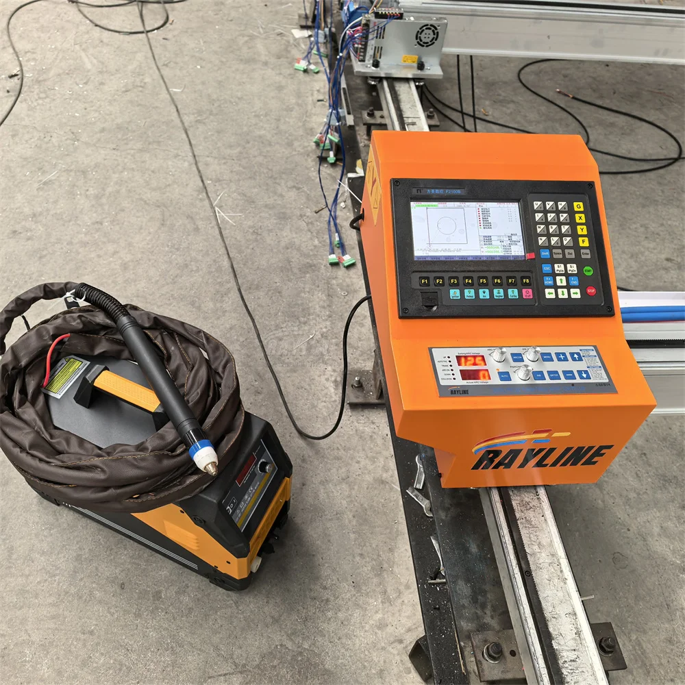 dual flame oxygen cutting machine Industrial Gantry CNC Plasma Cutter Machine for carbon steel sheet High Speed Sheet Cutting