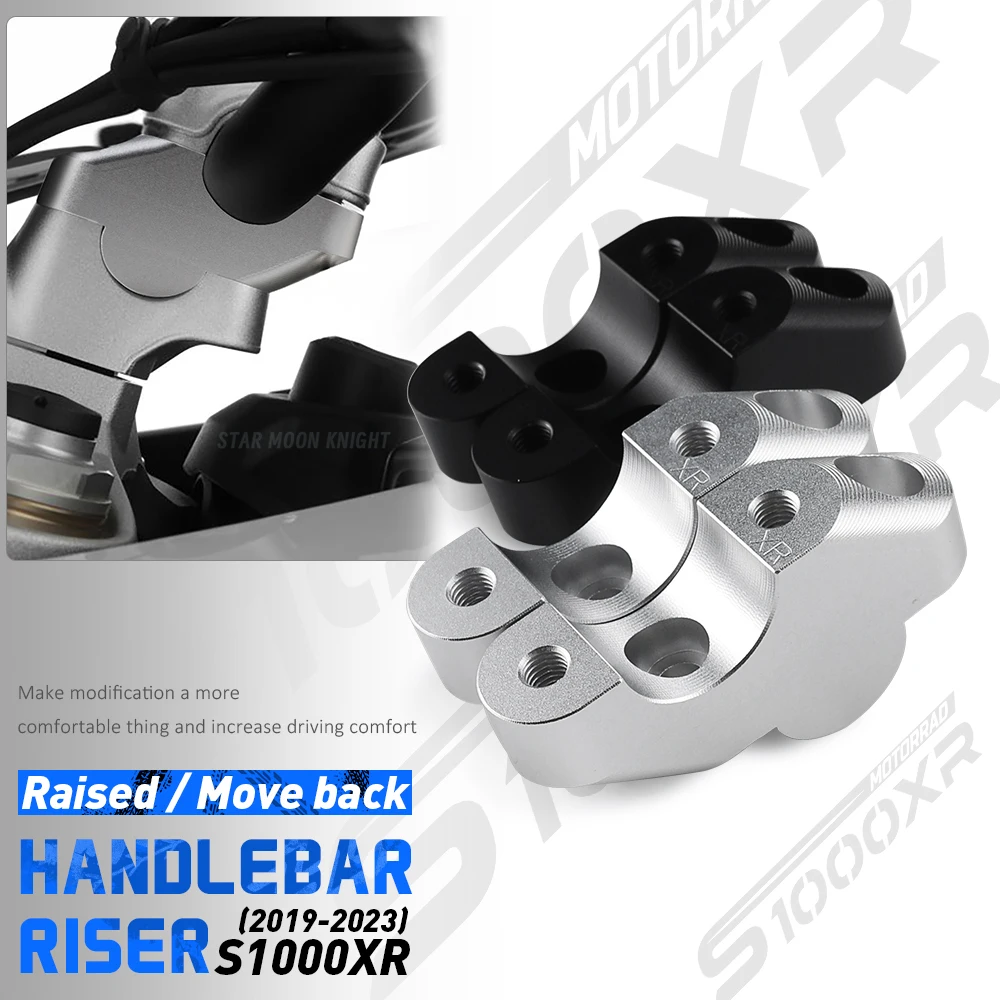 

S1000XR Motorcycle Handlebar Riser Clamp For BMW S 1000 XR 2019-2023 Lift Handlebar Risers Clip Extension Adapter Extender
